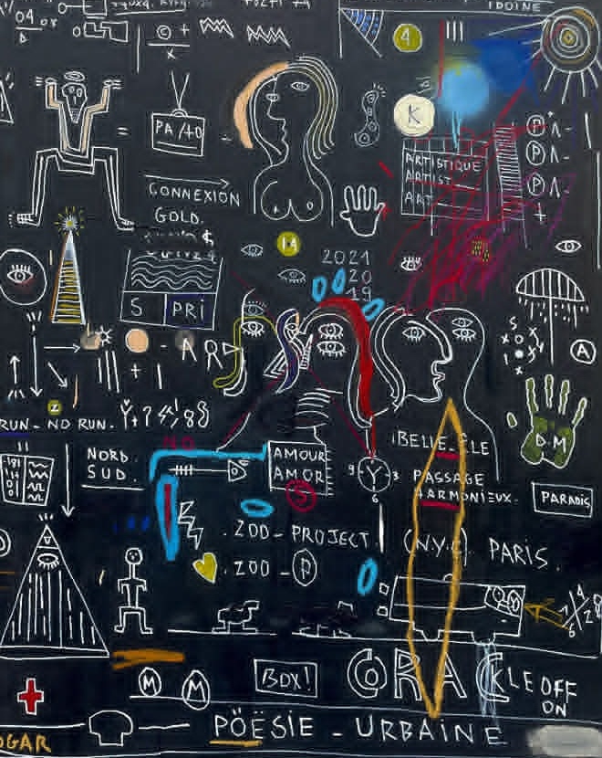 Toile Poésie Urbaine de Monsieur Jamin (Plein cadre)